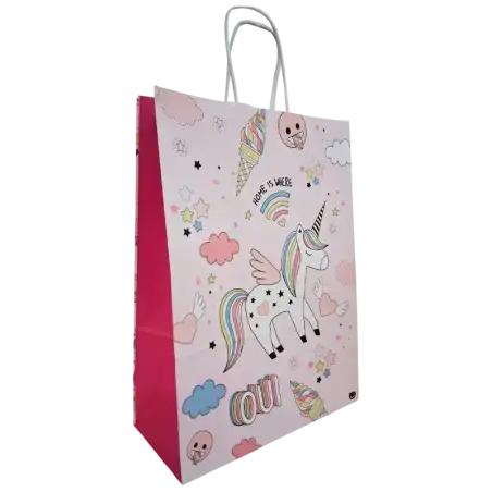 BOLSA UNICORN 22X30CM