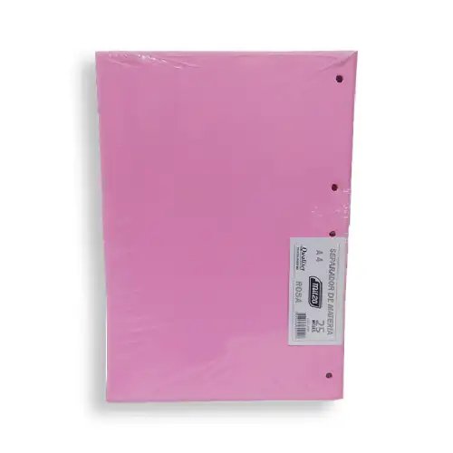 SEPARADOR DE CARTULINA A4 ROSA MIL 28