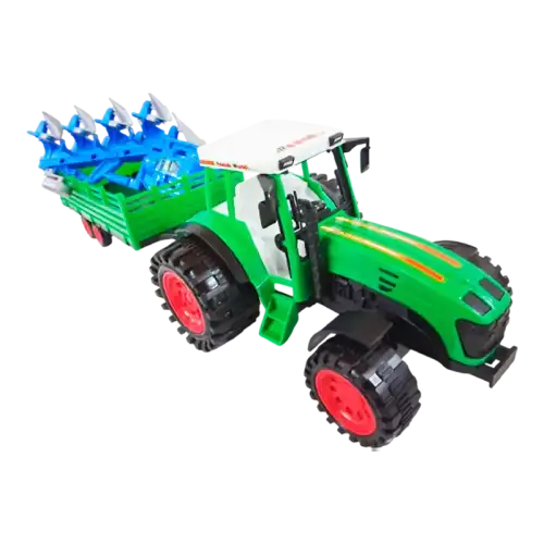 TRACTOR ACOPLADO CON ARADO