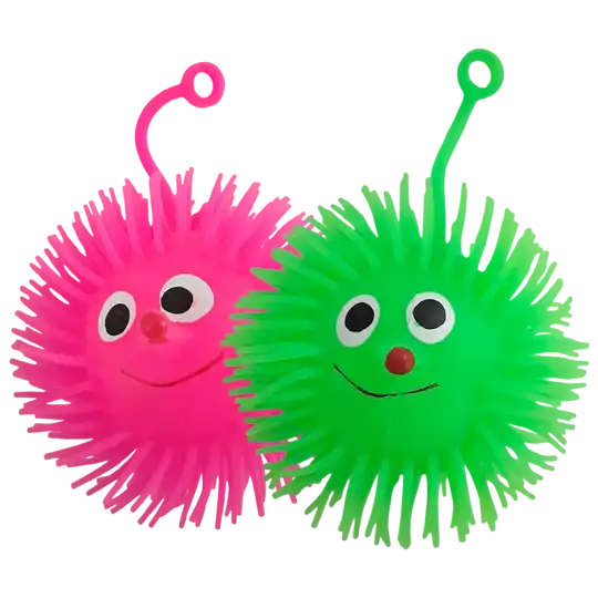 PELOTA CARITA SQUISHY CON LUZ