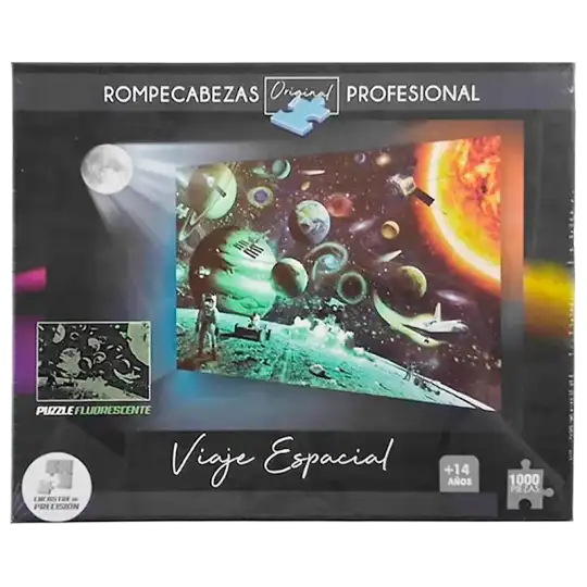 PUZZLE FLUORESCENTES X1000 VIAJE ESPACIAL
