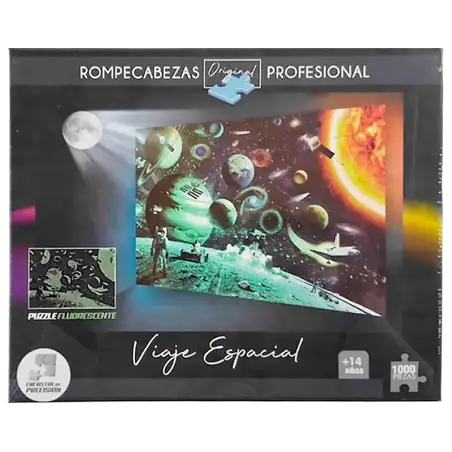 PUZZLE FLUORESCENTES X1000 VIAJE ESPACIAL