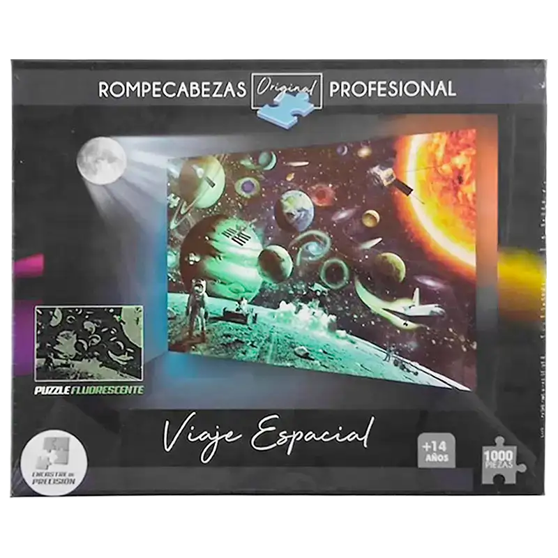 PUZZLE FLUORESCENTES X1000 VIAJE ESPACIAL
