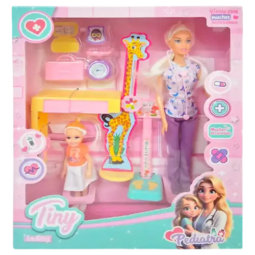 MUNIECA TINY PEDIATRA CON ACC