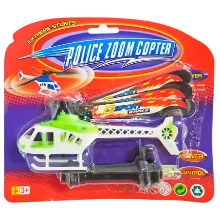 LANZA HELICOPTERO DE POLICIA