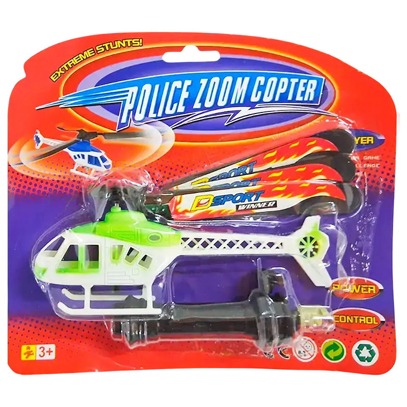 LANZA HELICOPTERO DE POLICIA