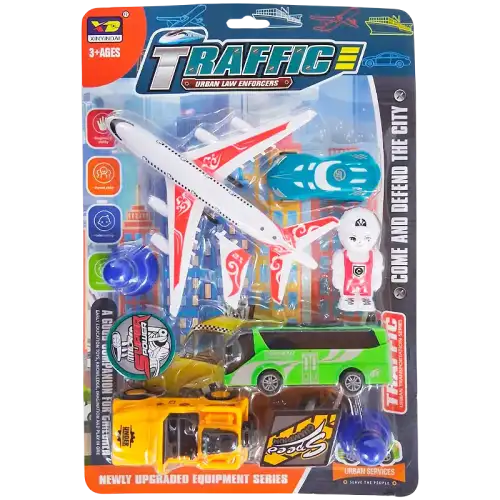 SET DE VEHICULOS EN BLISTER