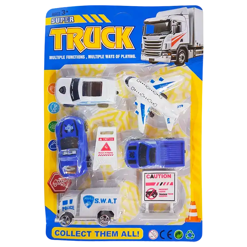 SET DE VEHICULOS CON ACCESORIOS