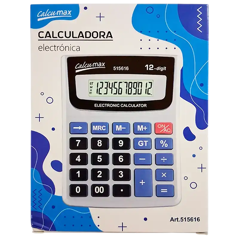 CALCULADORA 12 DIGITOS CON PILA