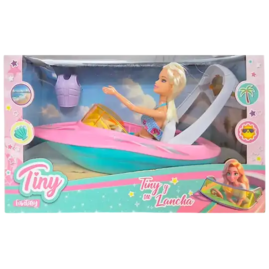 MUNIECA TINY Y SU LANCHA