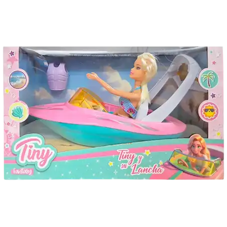 MUNIECA TINY Y SU LANCHA