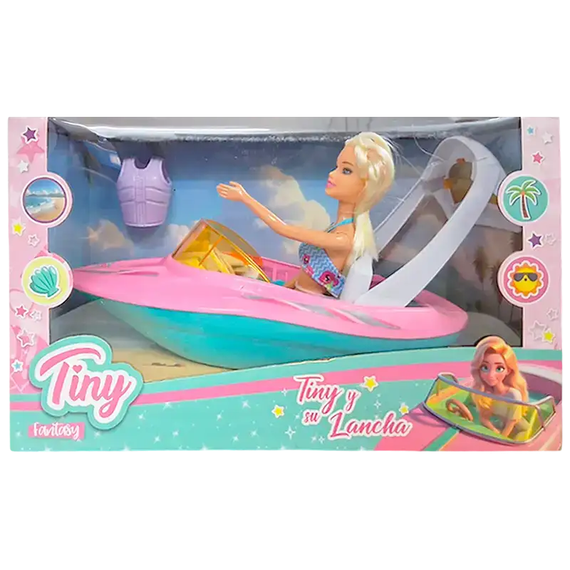 MUNIECA TINY Y SU LANCHA