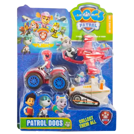 PAW PATROL X3 BLISTER