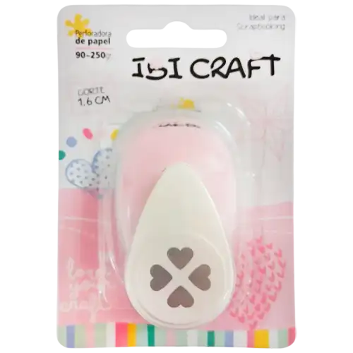 PERFORADORA ARTISTICA 17MM 4 CORAZONES IBCO