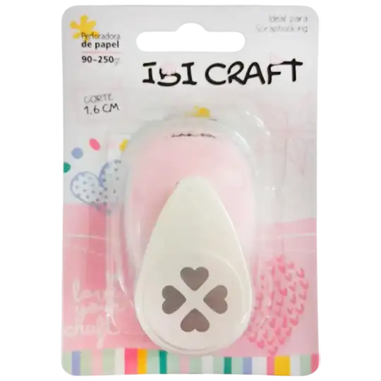 PERFORADORA ARTISTICA 17MM 4 CORAZONES IBCO