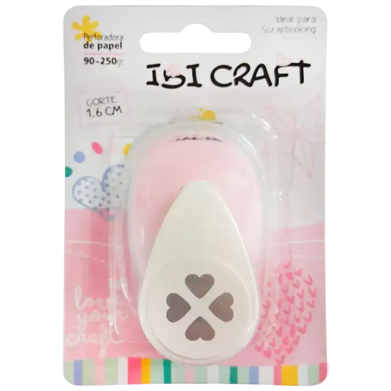 PERFORADORA ARTISTICA 17MM 4 CORAZONES IBCO