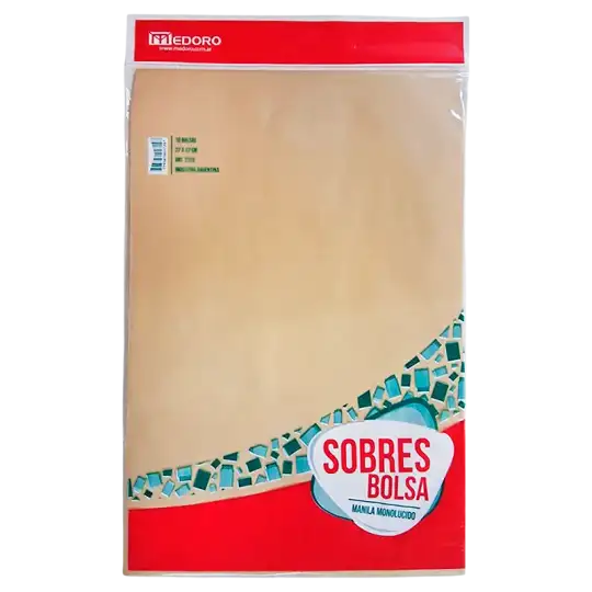 SOBRE BOLSA MANILA X10 27CMX37CM