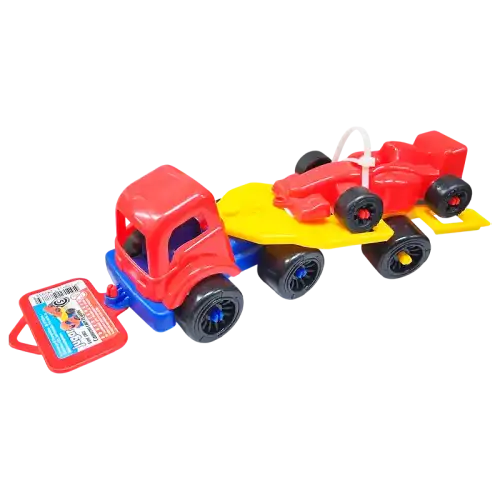 CAMION CON FORMULA UNO JUGAR