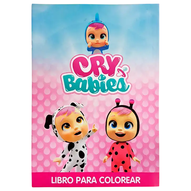 LIBRO GDE PARA COLOREAR CRY BABIES CBA