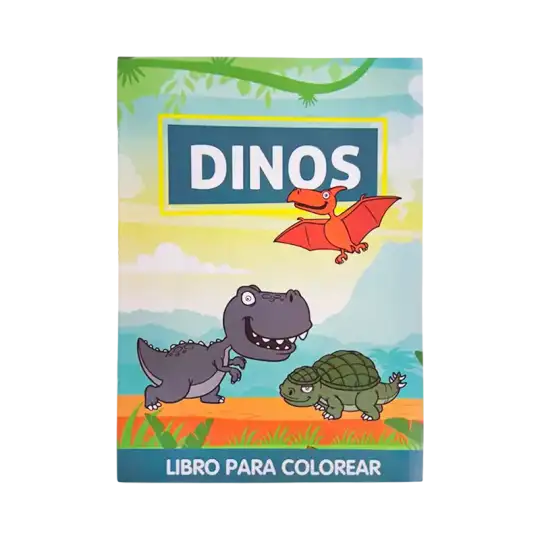 LIBRO GDE PARA COLOREAR DINOS CBA