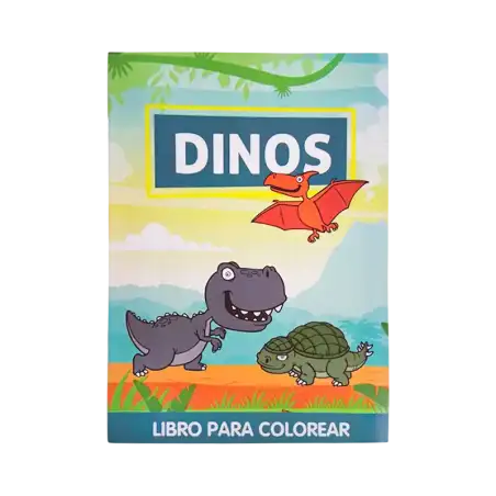 LIBRO GDE PARA COLOREAR DINOS CBA