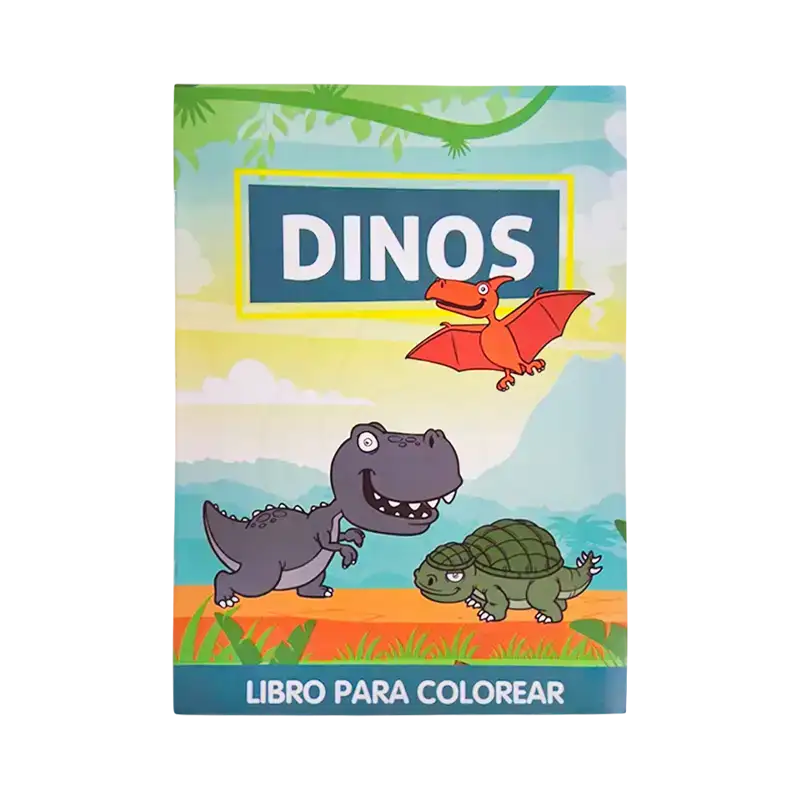 LIBRO GDE PARA COLOREAR DINOS CBA