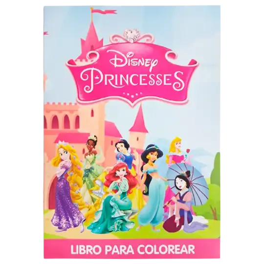 LIBRO GDE PARA COLOREAR PRINCESAS CBA