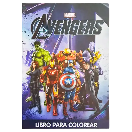 LIBRO GDE PARA COLOREAR AVENGERS CBA