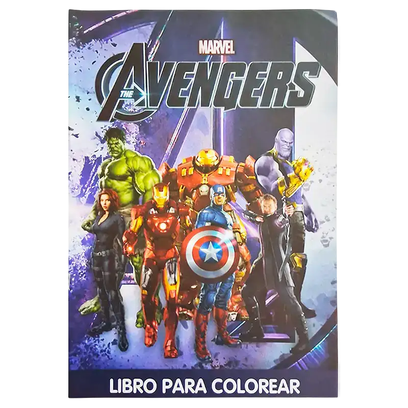 LIBRO GDE PARA COLOREAR AVENGERS CBA