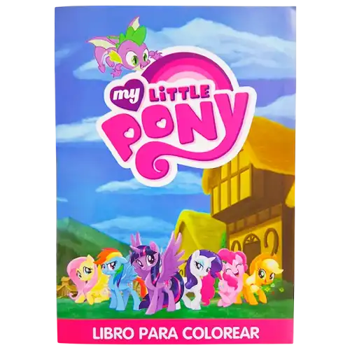 LIBRO GDE PARA COLOREAR LITTLE PONY CBA