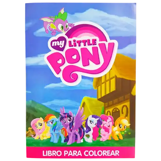 LIBRO GDE PARA COLOREAR LITTLE PONY CBA