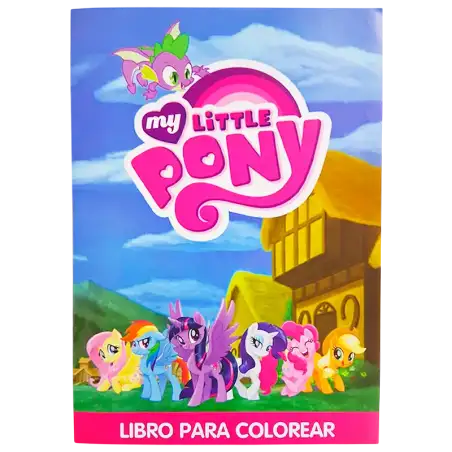 LIBRO GDE PARA COLOREAR LITTLE PONY CBA