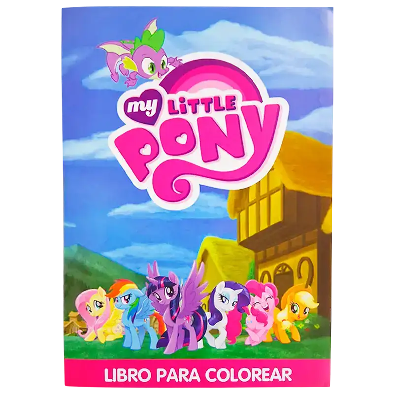 LIBRO GDE PARA COLOREAR LITTLE PONY CBA