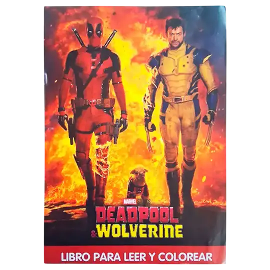 LIBRO GDE PARA COLOREAR DEADPOOL CBA