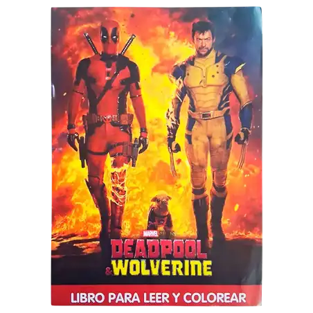 LIBRO GDE PARA COLOREAR DEADPOOL CBA