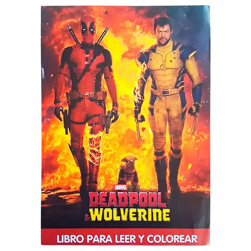 LIBRO GDE PARA COLOREAR DEADPOOL CBA