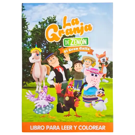 LIBRO GDE PARA COLOREAR LA GRANJA DE ZENON CBA