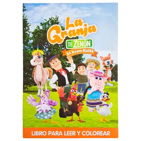 LIBRO GDE PARA COLOREAR LA GRANJA DE ZENON CBA