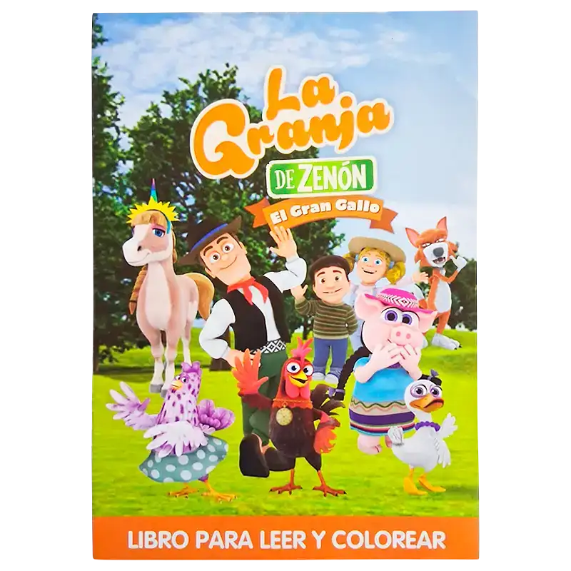 LIBRO GDE PARA COLOREAR LA GRANJA DE ZENON CBA