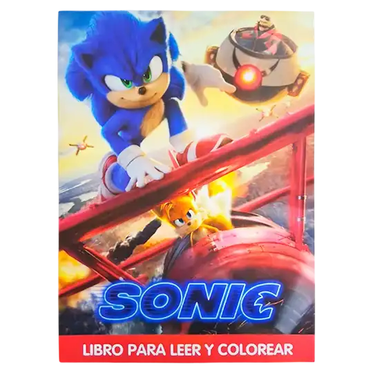 LIBRO GDE PARA COLOREAR SONIC CBA