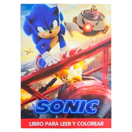 LIBRO GDE PARA COLOREAR SONIC CBA