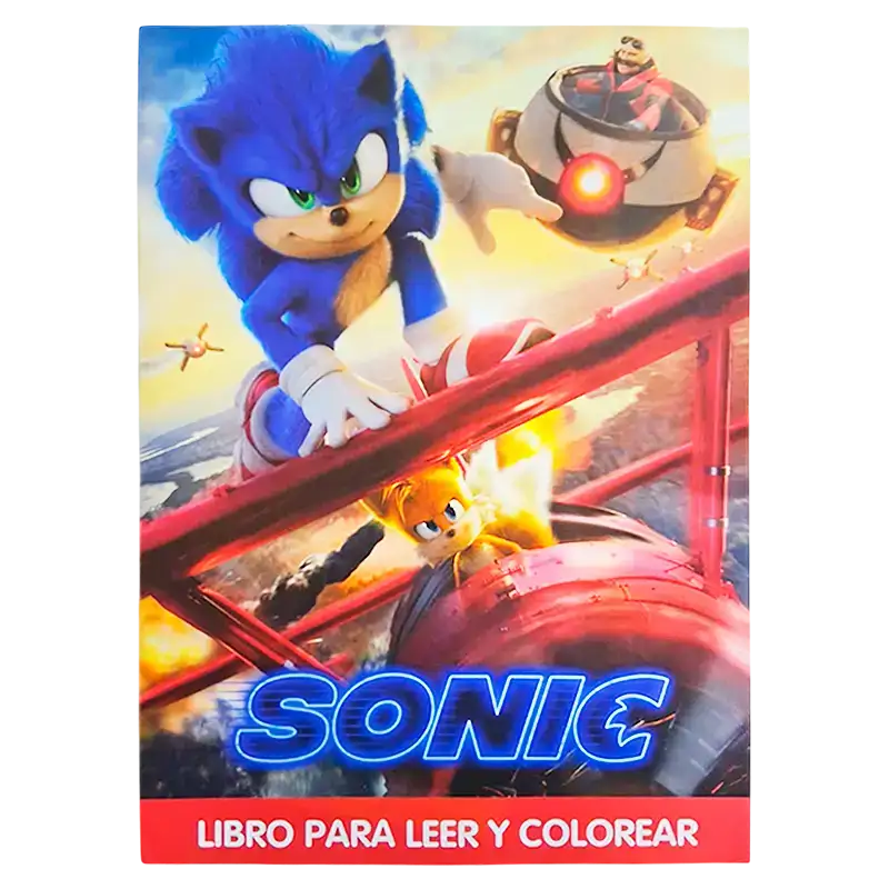 LIBRO GDE PARA COLOREAR SONIC CBA