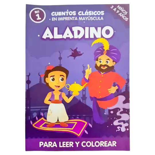 CUENTO GDE PARA COLOREAR ALADINO CBA