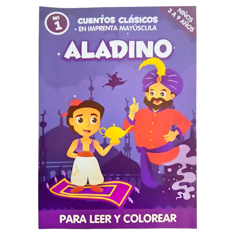 CUENTO GDE PARA COLOREAR ALADINO CBA