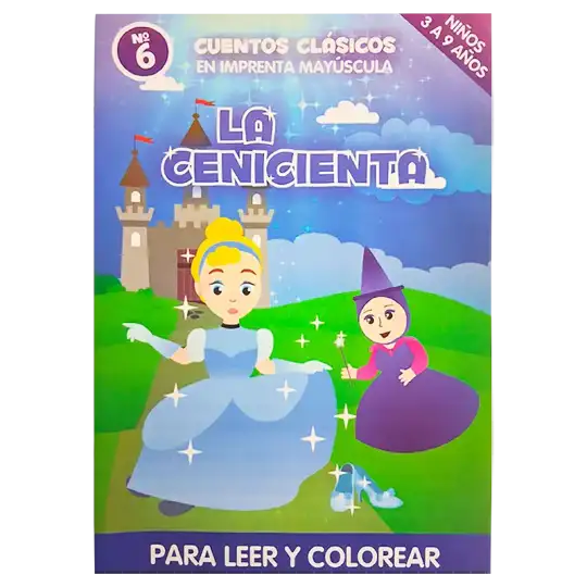 CUENTO GDE PARA COLOREAR LA CENICIENTA CBA