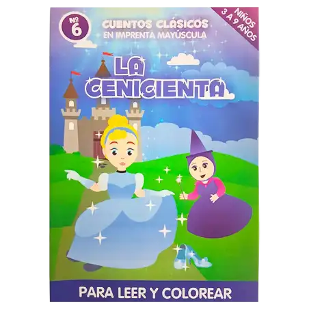 CUENTO GDE PARA COLOREAR LA CENICIENTA CBA