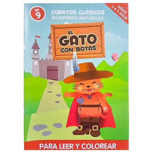 CUENTO GDE PARA COLOREAR EL GATO CON BOTAS CBA