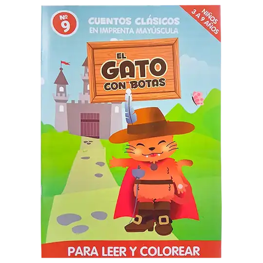 CUENTO GDE PARA COLOREAR EL GATO CON BOTAS CBA