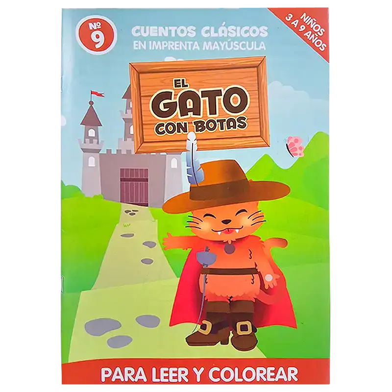 CUENTO GDE PARA COLOREAR EL GATO CON BOTAS CBA