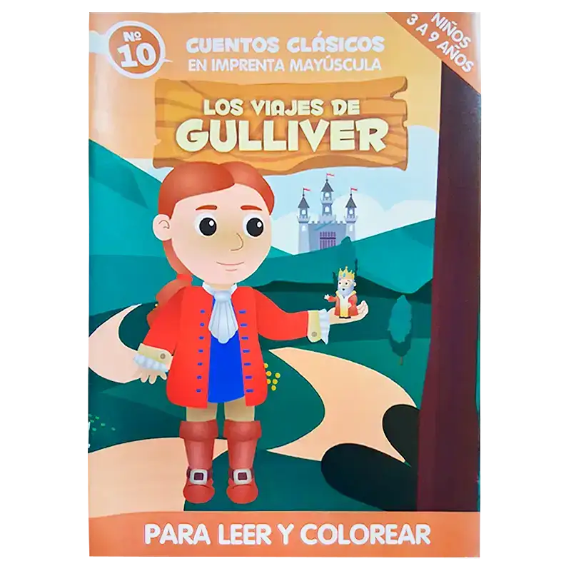 CUENTO GDE PARA COLOREAR VIAJE DE GULLIVER CBA